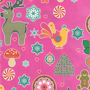 Papel de regalo navideño