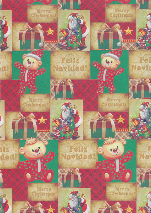 Papel de regalo navideño