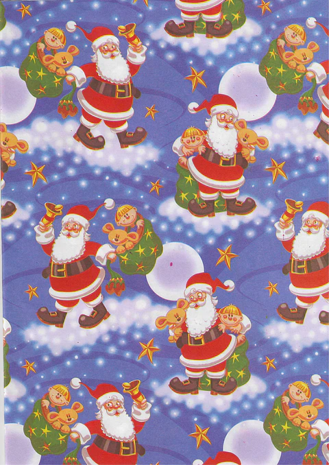 Papel de regalo navideño