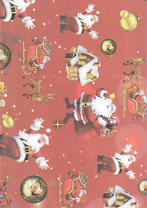 Papel de regalo navideño