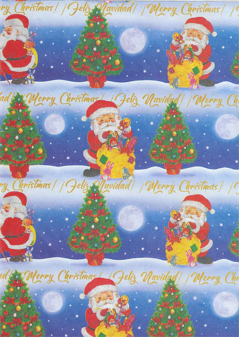 Papel de regalo navideño