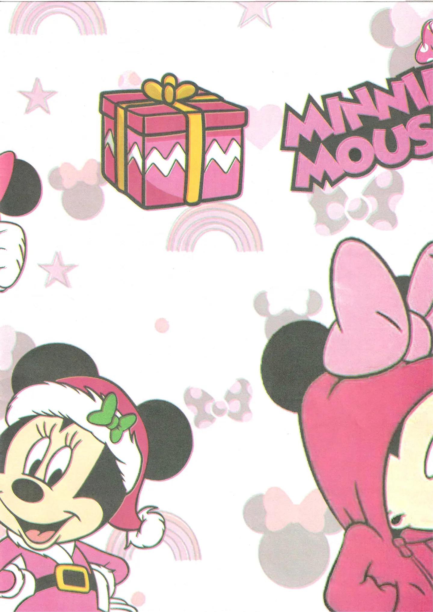 Papel de regalo navideño MINNIE MOUSE 1