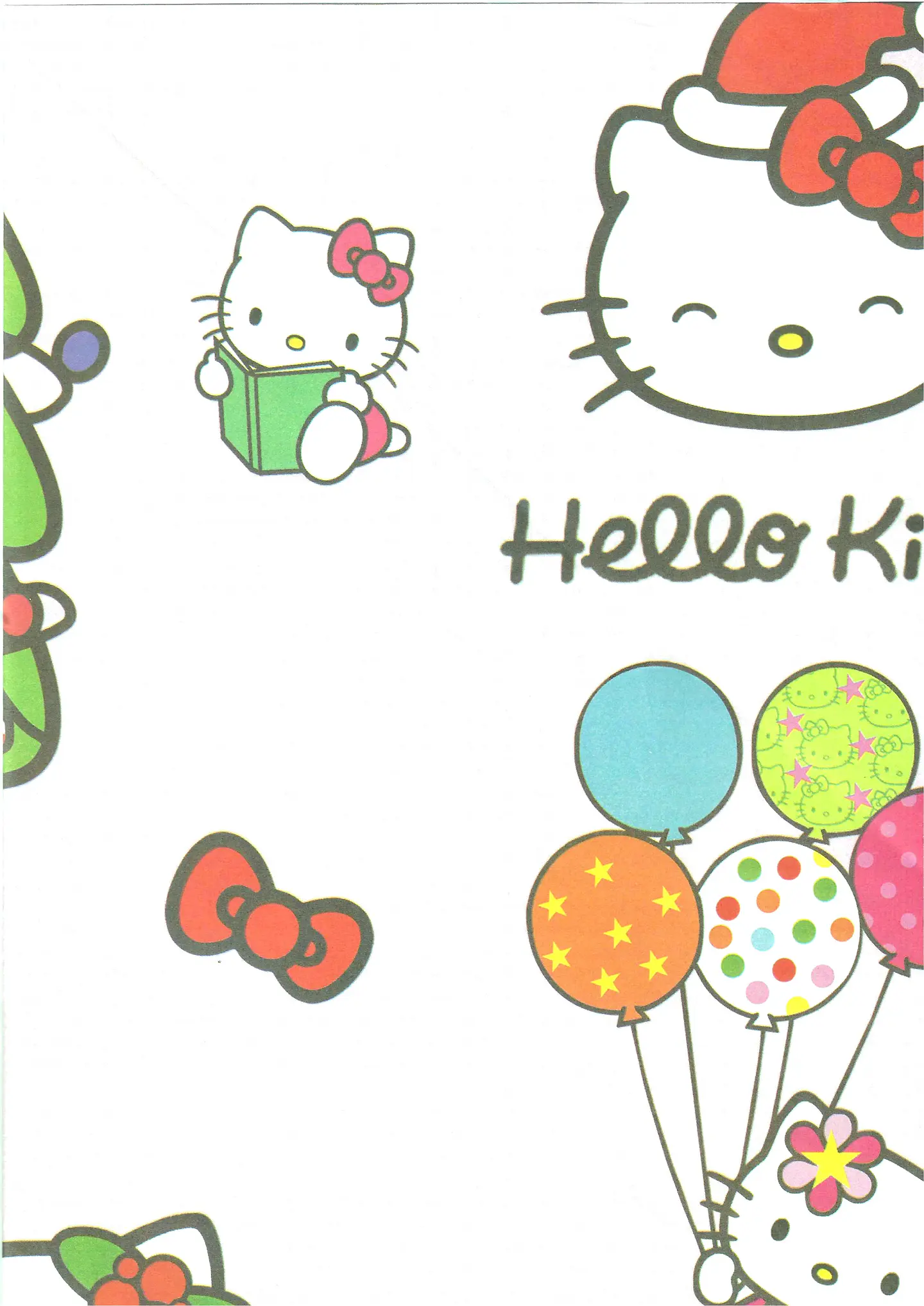 Papel de regalo navideño KITTY 1