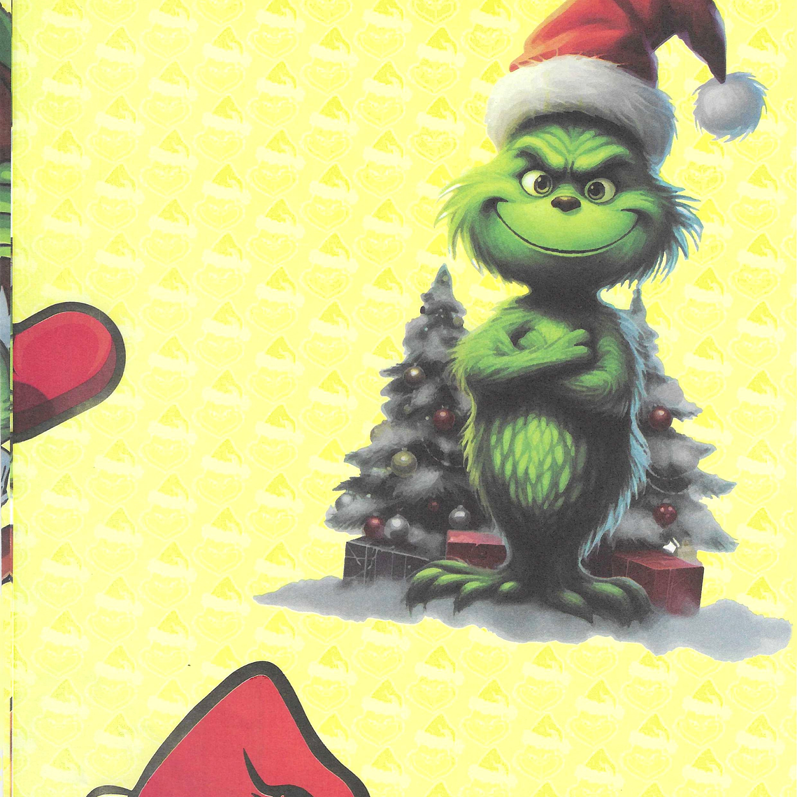 Papel de regalo navideño EL GRINCH 1