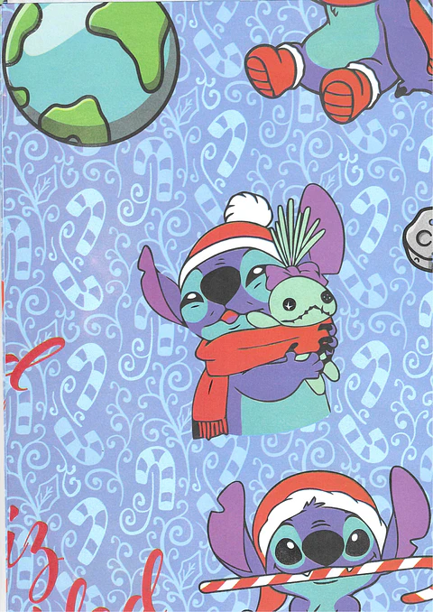 Papel de regalo navideño STICH