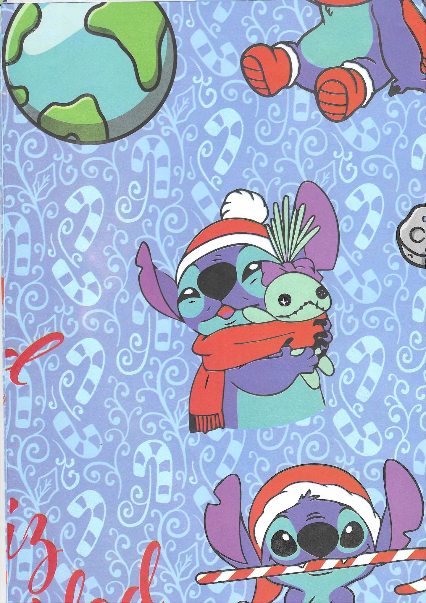 Papel de regalo navideño STICH 1