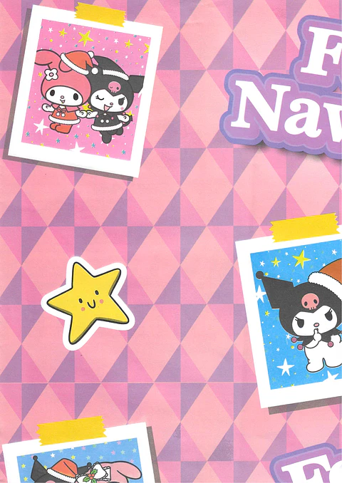 Papel de regalo navideño PERSONAJES SANRIO