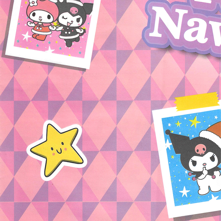 Papel de regalo navideño PERSONAJES SANRIO 1