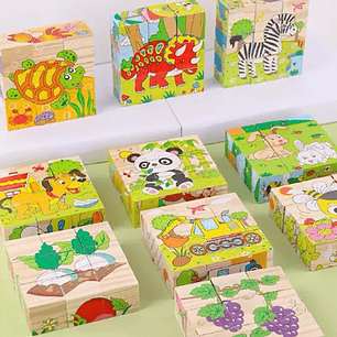 Cubos rompecabezas de 9 piezas