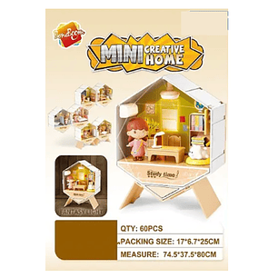 Casa armable con accesorios