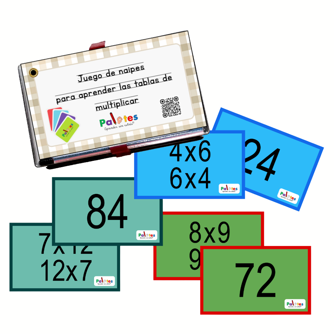 Juego de Naipes para Aprender las Tablas de Multiplicar 2 al 12 1