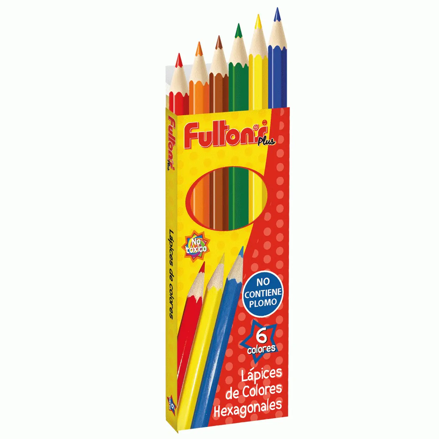 6 Lápices de colores cortitos 1