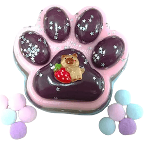 Squishy Antiestrés Huellita Brillante