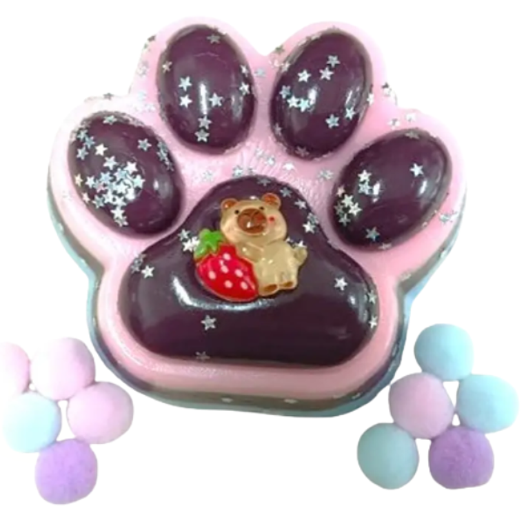 Squishy Antiestrés Huellita Brillante 1