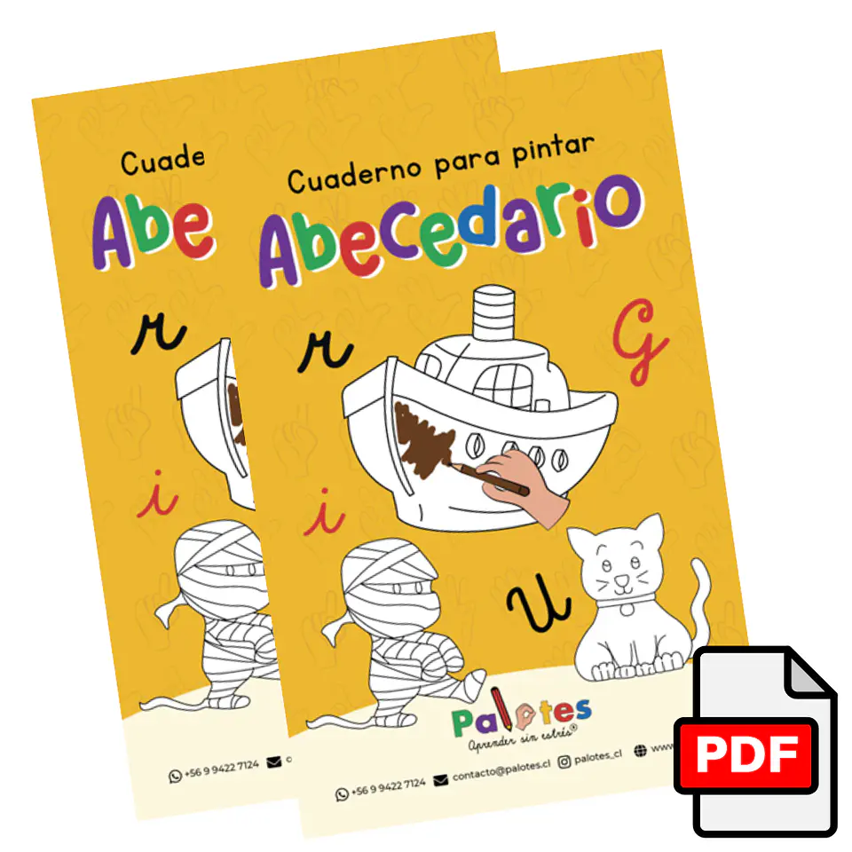 Libro para pintar Abecedario PDF 1