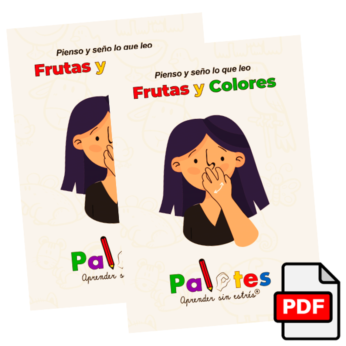 Pienso y seño lo que leo.  Frutas y colores PDF 1
