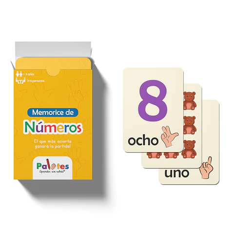 Memorice de Números con Lengua de Señas