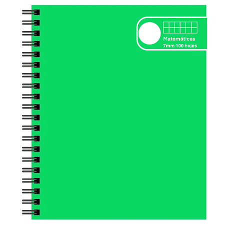 Cuaderno Universitario 7mm (cuadro grande)