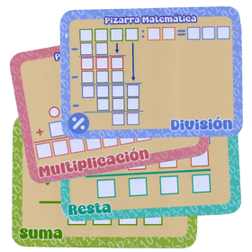 KIT DE PIZARRAS PARA OPERACIONES MATEMÁTICAS