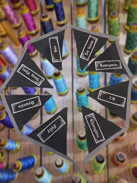 Banderín STRAY KIDS Nombres