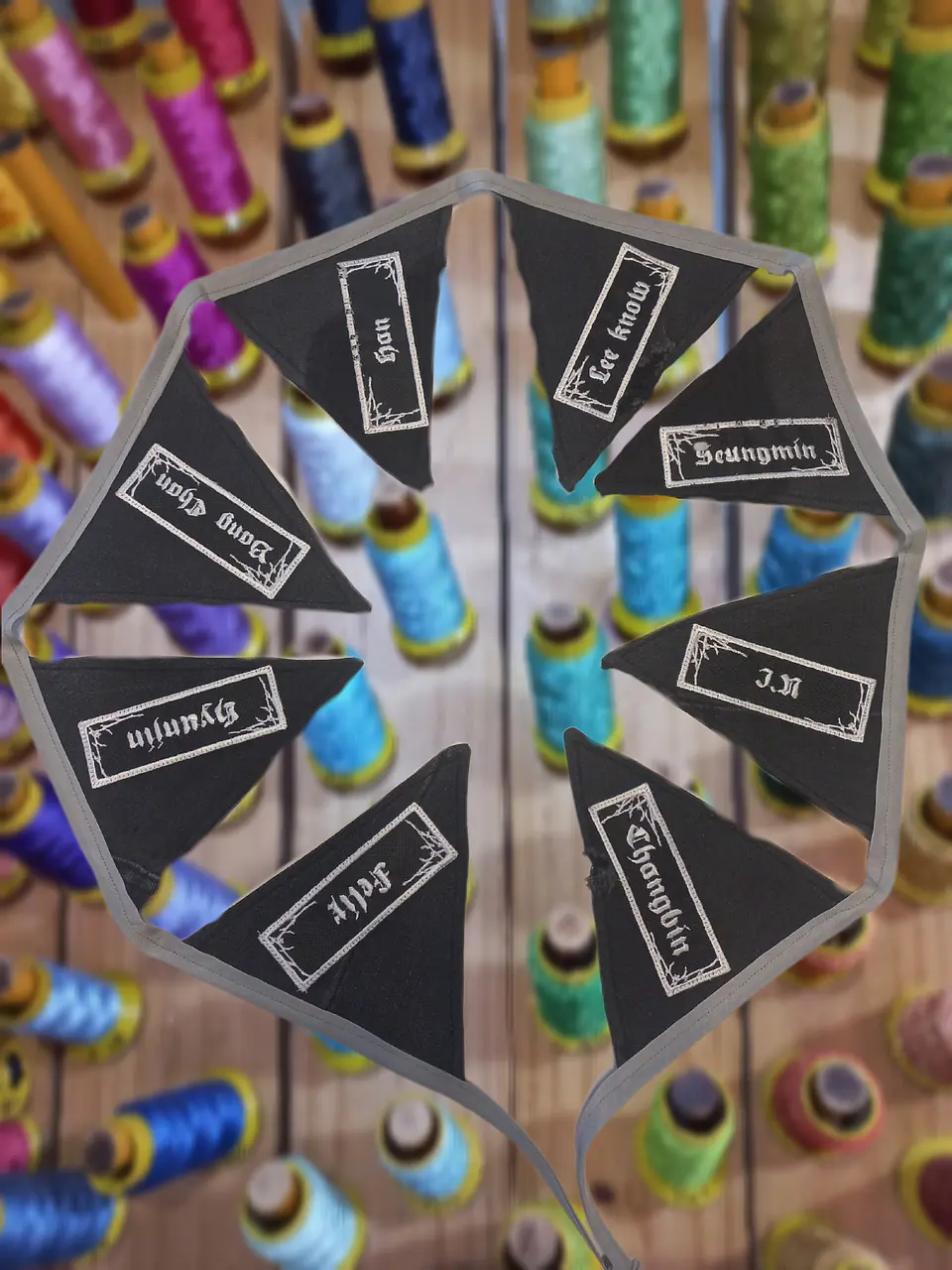 Banderín STRAY KIDS Nombres 1