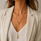 Collar Dorado Tipo Lazo - Miniatura 3
