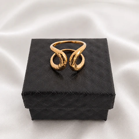Anillo Dorado Sculpt
