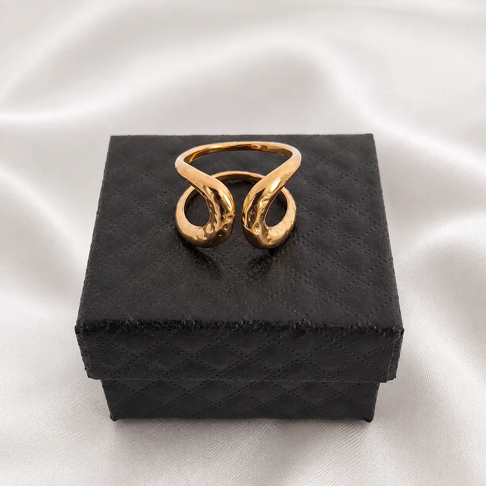 Anillo Dorado Sculpt 2