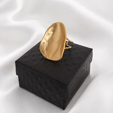 Anillo Dorado Aura Ajustable