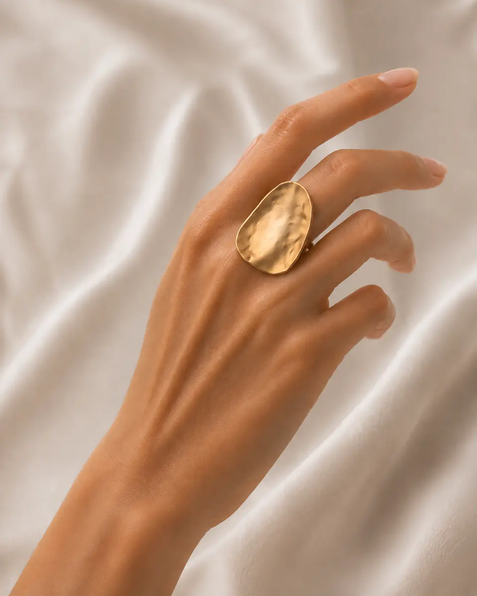 Anillo Dorado Aura Ajustable 4