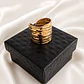 Anillo Dorado Textura Orgánica Ajustable - Miniatura 2