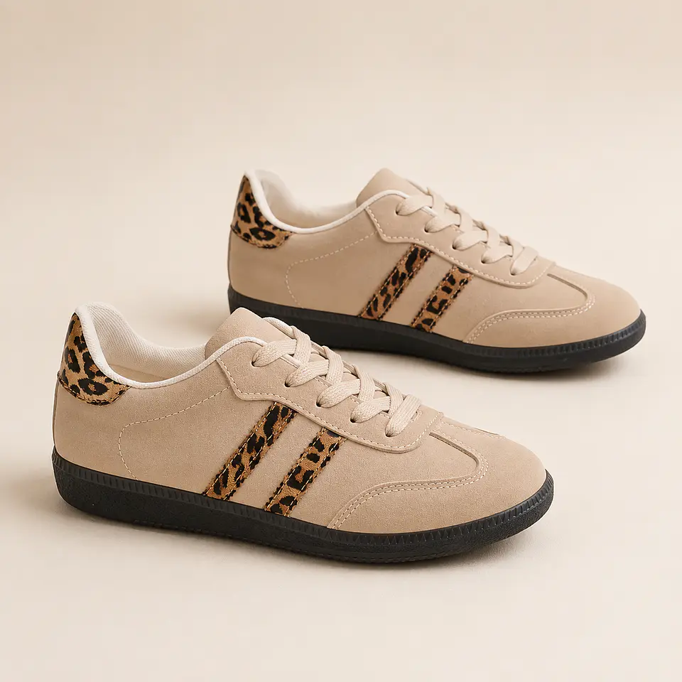 Zapatilla Urbana Beige Print 2