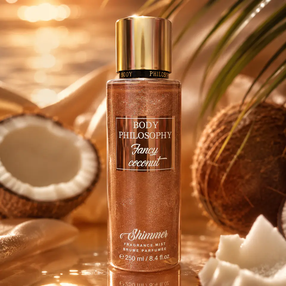 🥥 Body Splash Shimmer Body Philosophy Fancy Coconut 1