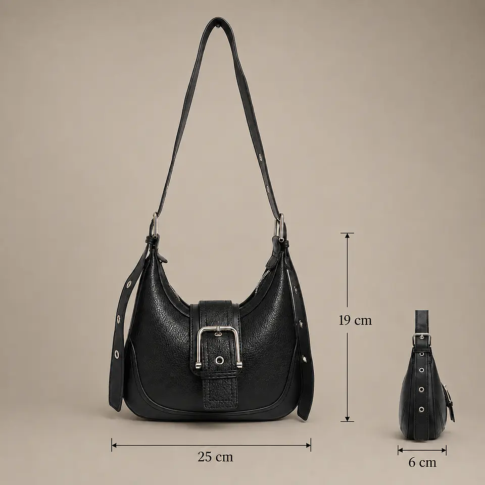 Cartera de Hombro con Hebilla 5