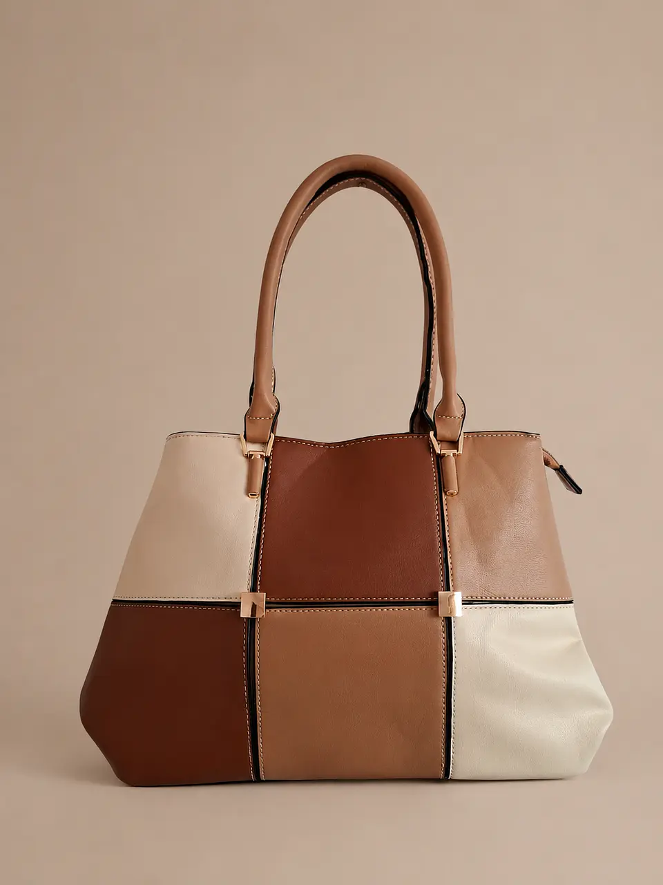 Cartera Tricolor con Correa Ajustable 4