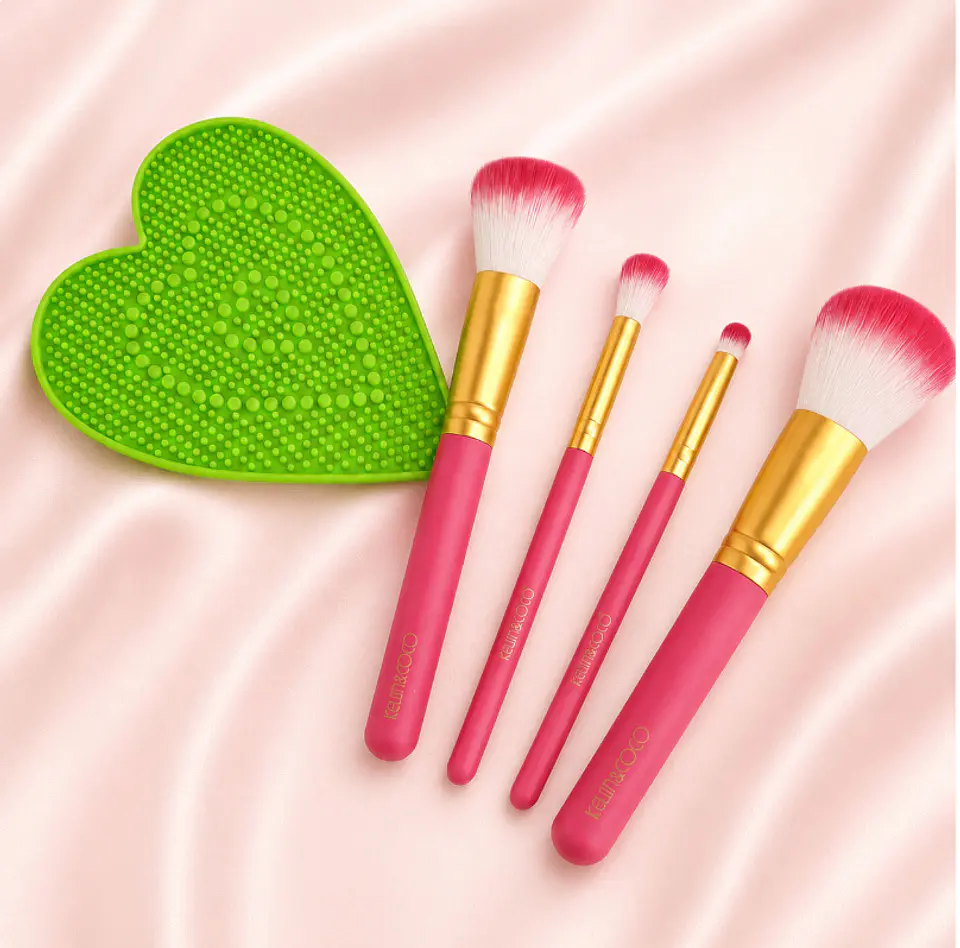 Set de Brochas Kevin & Coco con Limpiador – 5 Piezas 2
