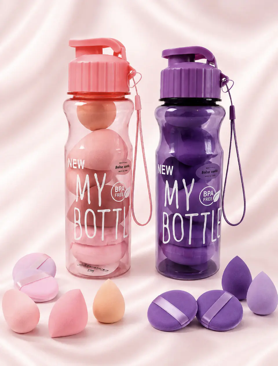 Set de Esponjas y Borlas de Maquillaje My Bottle  1