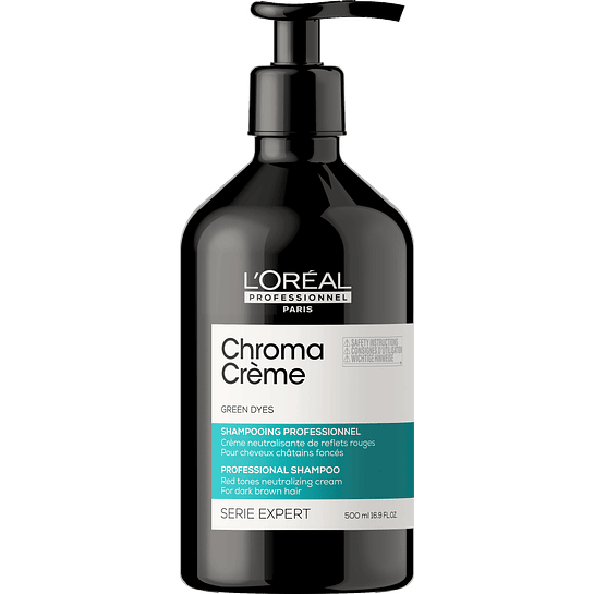 Shampoo Matizador Verde Chroma Créme 500ml  L'Oréal Professionnel 1