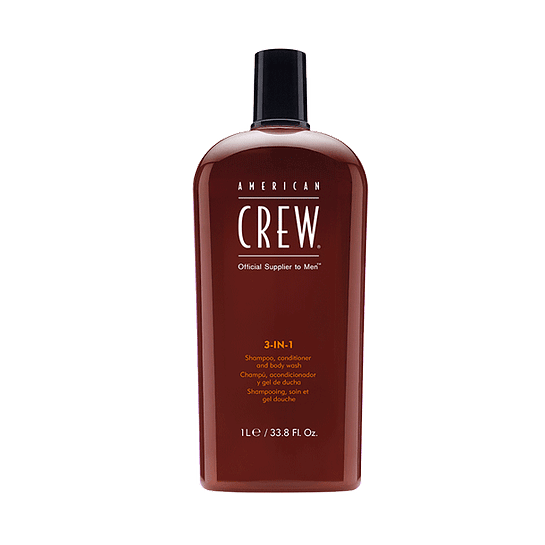 Shampoo Crew Classic 3 En 1 250ml  American Crew