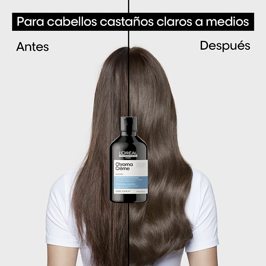 Shampoo Matizador Azul Chroma Créme 300ml  L'Oréal Professionnel 3