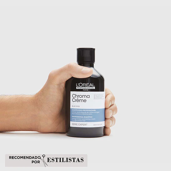 Shampoo Matizador Azul Chroma Créme 300ml  L'Oréal Professionnel 5