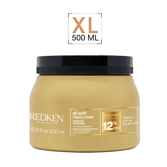 Máscara de Tratamiento Hidratante Heavy Cream All Soft 500ml Redken 1