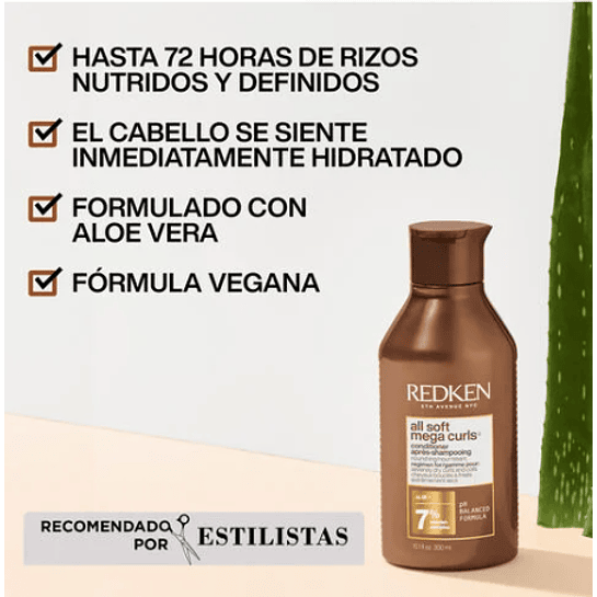 Acondicionador All Soft Mega Curls 300ml Redken 2