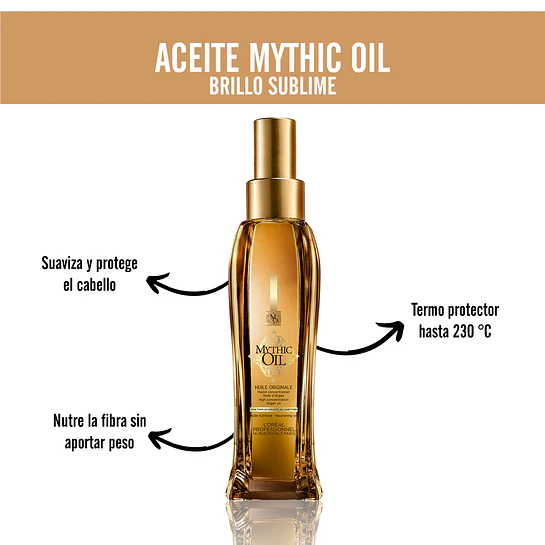 Aceite Nutrición y Brillo  Mythic Oil 100ml  L'Oréal Professionnel 2