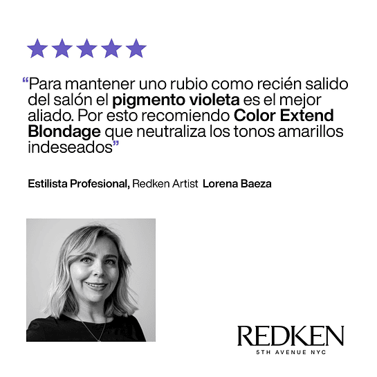 Acondicionador Matizador Cabello Rubio Color Extend Blondage 300ml Redken 6