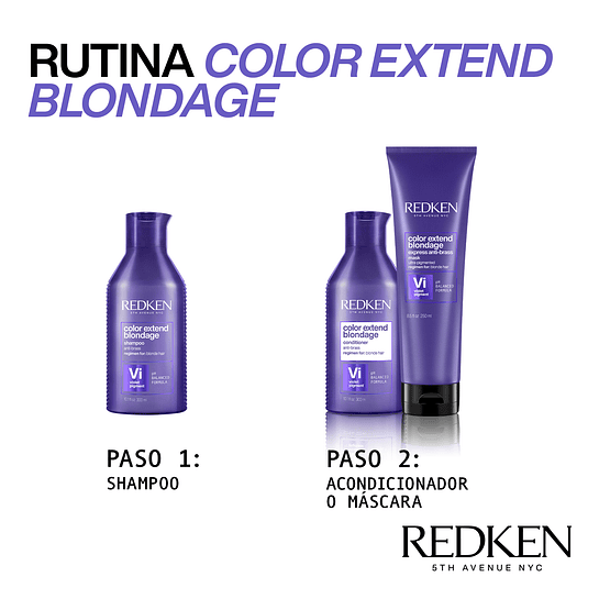 Shampoo Matizador Cabello Rubio Color Extend Blondage 300ml Redken 4