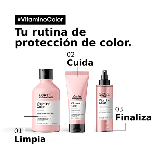 Shampoo Cabello Tinturado Vitamino Color 300ml  L'Oréal Professionnel 6
