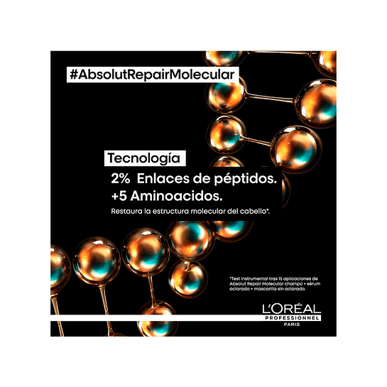 Shampoo Sin Sulfatos Reparacion Molecular Profunda Absolut Repair Molecular 300ml 3