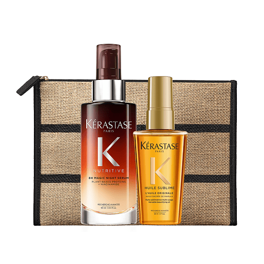 Estuche My Beloved Serum 8h Magic Night Sérum 8H Magic Night Repair 90ml + Aceite LHuile Originale Elixir Ultime 50ml Kérastase 1