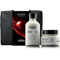 Pack Metal Detox Shampoo 300ml + Máscara 250ml + Cosmetiquero  L'Oréal Professionnel